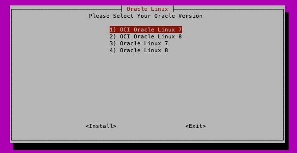 SecureIT.sh - Oracle Menu