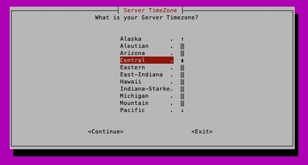 SecureIt.sh - TimeZone Menu